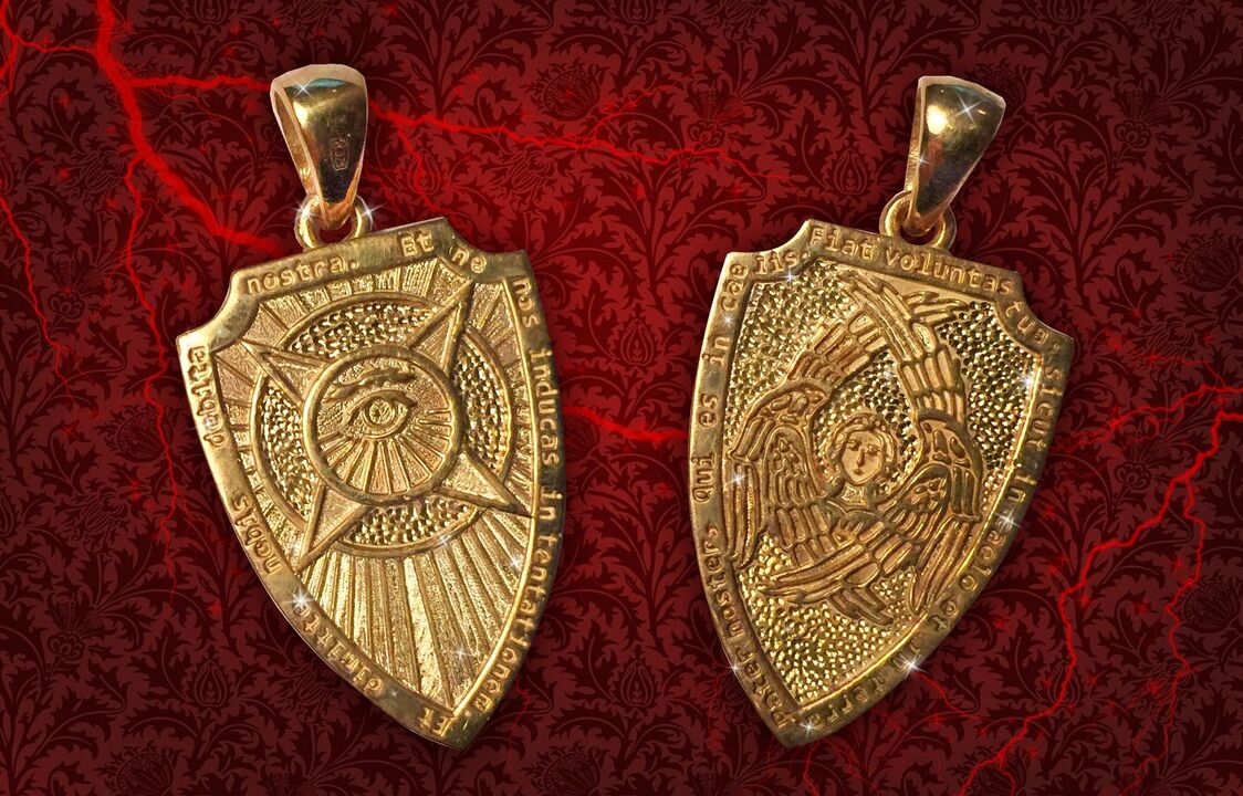 Amuleto escudo para la riqueza y la buena suerte. 